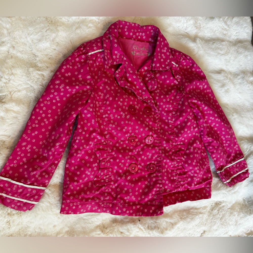 Kids Pink Cotton Jacket